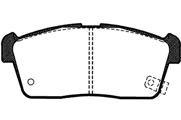 KAVO PARTS stabdžių trinkelių rinkinys, diskinis stabdys BP-8516